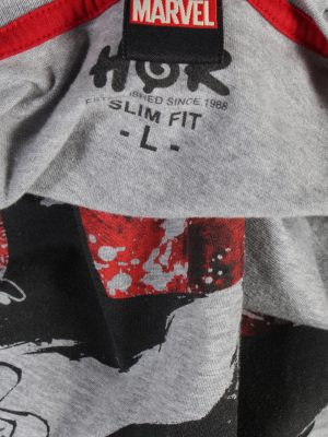 Vintage Marvel Short Sleeve Shirt L Gray TS232-92057