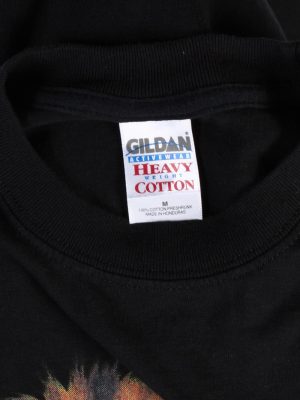 Vintage Gildan Remake Lion Tiger Printed T-Shirt M Black TS249-91940