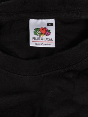 Vintage Fruit of the Loom Remake Rabbit Printed T-Shirt M Black TS266-92008