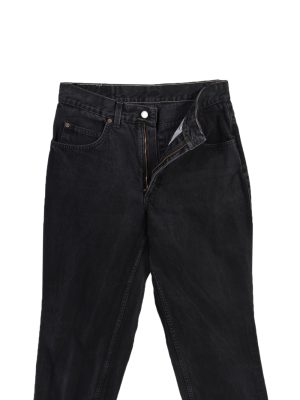 Vintage Mustang High Waist Jeans Straight Leg Plain 29 in. Black J4093-98222