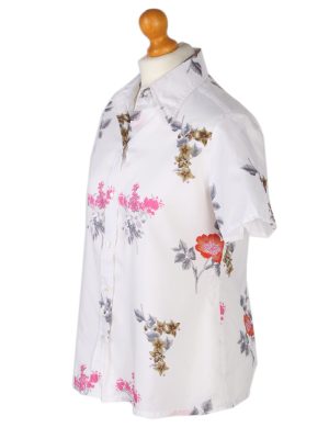 Vintage Carrel Shirt Short Sleeve M White LB236-96764