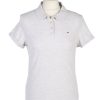 Vintage Tommy Hilfiger Polo Shirt Short Sleeve Tops L Light Grey -PT1189-0
