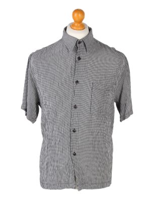 Vintage Jenes New York Festival Hawaiian Shirt L Grey SH3375-0