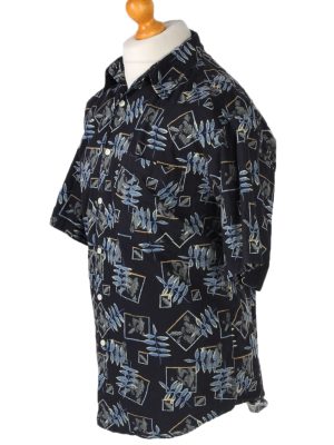 Vintage Penmans Floral Printed Hawaiian Shirt M Navy SH3388-96640