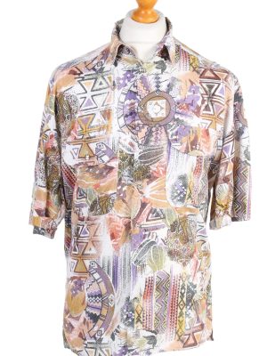 Vintage Hawaiian Shirt McKay Crazy Printed M Multi SH3455-0