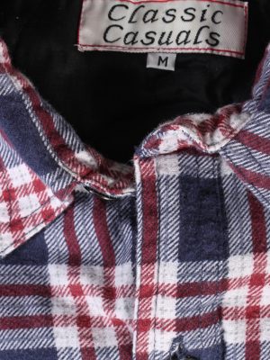 Vintage Flannel Lumberjack Check Shirt Winter Classics Casuals M Multi SH3507-100179