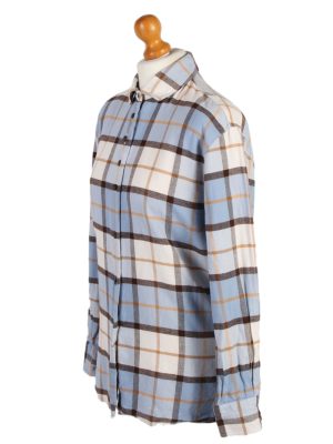 Vintage Flannel Shirt Verse Printed Corduroy M Multi SH3542-100587