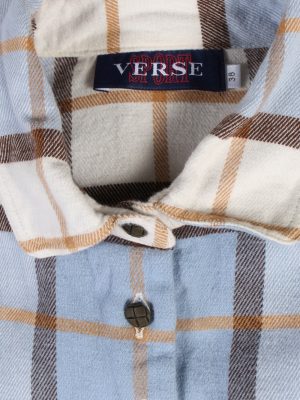 Vintage Flannel Shirt Verse Printed Corduroy M Multi SH3542-100589