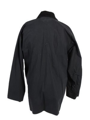 Waxed Jacket Vintage 90s Jacket Royal Paddock XL Black -C1267-101004