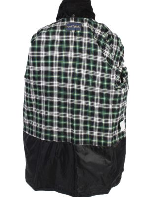 Waxed Jacket Vintage 90s Jacket Royal Paddock XL Black -C1267-101005