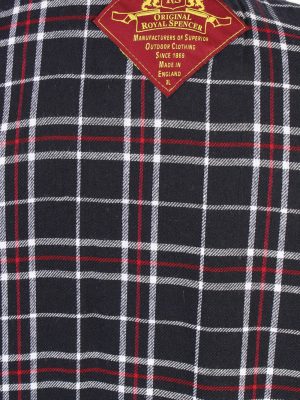 Vintage Waxed Jacket Cotton 90s Winter Royal Spencer XL Navy -C1275-101041