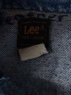 Vintage Lee Denim Jacket Star Printed L Blue -DJ1476-101787