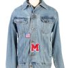 Vintage Lee Denim Jacket USA Printed L Blue -DJ1479-0