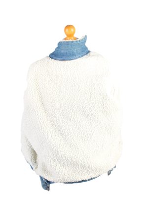 Vintage Joy Denim Jacket Sherpa L Blue -DJ1504-103497