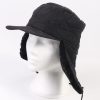 Vintage Fur Hat Russian Style Cossack Black HAT363-0