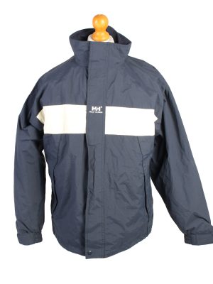 Vintage Helly Hansen Windbreaker Winter Coat M Navy -C1369-0