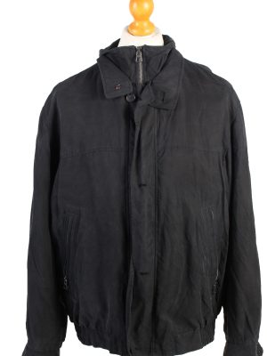 Vintage Daniel Hechter Lightweight Jacket Coat L Black -C1378-0