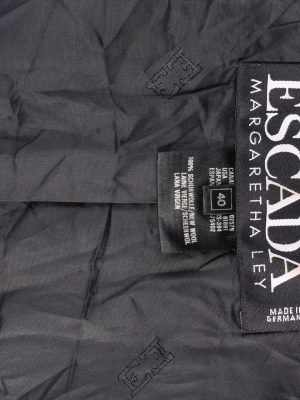 Vintage Escada Ladies Blazer Jacket Designer M Black -C1394-104226