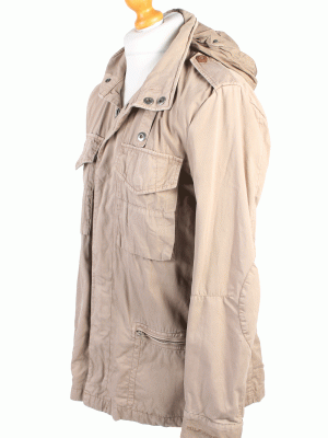 Vintage Tommy Hilfiger Coat Jacket Casual M Beige -C1416-104374