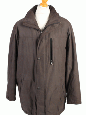 Pierre Cardin Coat Winter Smart Designer L Brown -C1436-0