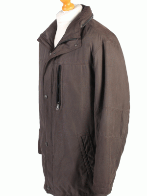 Pierre Cardin Coat Winter Smart Designer L Brown -C1436-104450