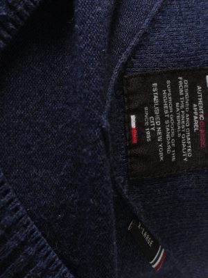 Tommy Hilfiger Vintage Casual Jumper Winter Long Sleeve XL Blue -IL1728-104950