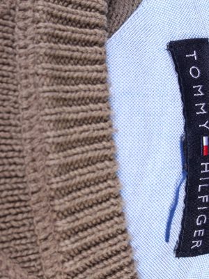 Tommy Hilfiger Vintage Casual Jumper Winter Long Sleeve L Beige -IL1729-104954