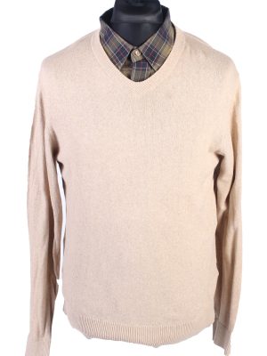 Vintage Tommy Hilfiger Catton Jumper Winter Long Sleeve M Beige -IL1731-0