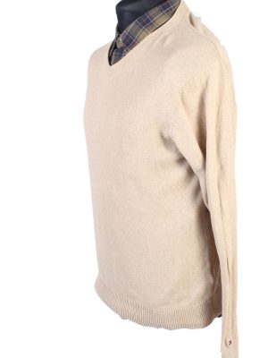 Vintage Tommy Hilfiger Catton Jumper Winter Long Sleeve M Beige -IL1731-104956