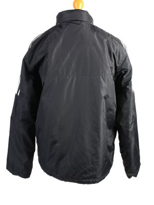Vintage Adidas Pullover Puffer Coat L Black -C1486-106909
