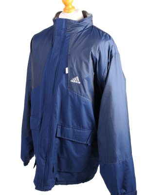 Vintage Puffer Jacket Puffer Coat Adidas XXL Blue -C1489-106930