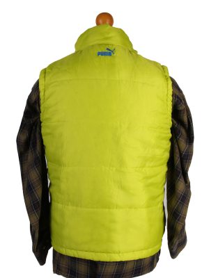 Vintage Puma Reversible Sleeveless Puffer L Blue -C1531-107087