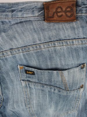 Vintage Lee Faded Denim Jeans W32 L34 Light Blue J4161-108095