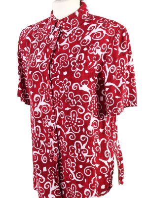 Vintage Encade Blouses Short Sleeve 38 Multi LB290-109743