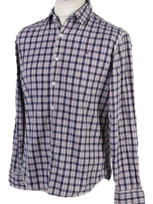 Tommy Hilfiger Long Sleeve Cotton Vintage Shirt L Multi - SH3699-109478