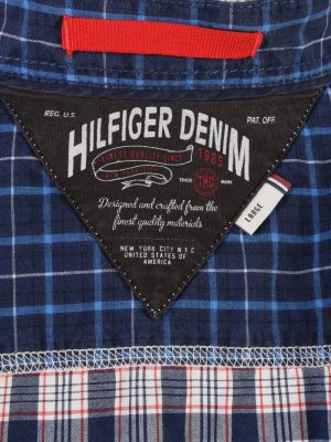 Tommy Hilfiger Long Sleeve Cotton Vintage Shirt L Multi - SH3699-109480