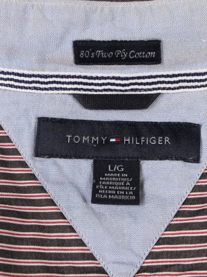 Tommy Hilfiger Long Sleeve Cotton Vintage Shirt M Multi - SH3701-109488