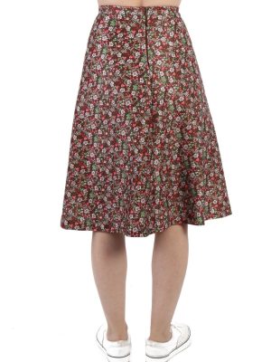 Vintage Casual Women`s Skirt Multi Coloured SK050-111293