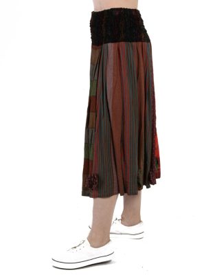 Vintage Casual Women`s Skirt Multi Coloured SK051-111286