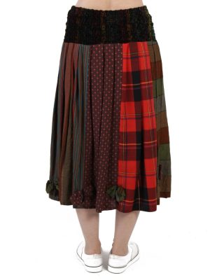 Vintage Casual Women`s Skirt Multi Coloured SK051-111287