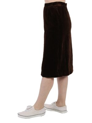 Vintage Casual Women`s Skirt Brown SK052-111295