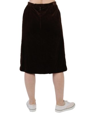 Vintage Casual Women`s Skirt Brown SK052-111296