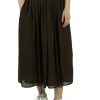 Vintage Summer Fancy Women`s Skirt Khaki SK060-0