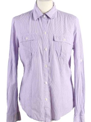 Vintage Calvin Klein Stripe Long Sleeve Shirts S Purple SH3838-0