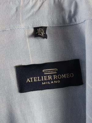 Vintage Mens 90`s Crazy Printed Short Sleeve Shirts L Blue SH3899-114754