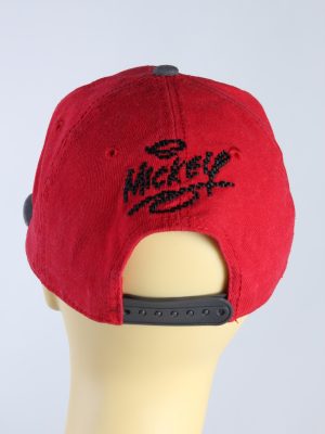 Vintage Disney Parks Authentic Original Mickey Printed Hat Red HAT432-115434