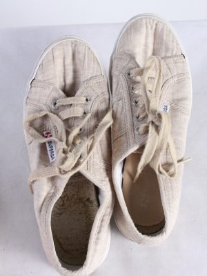 Vintage Superga Adults Cotu Classic Low-Top Trainers Unisex UK 3,5 Beige S736-116243