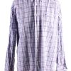 Vintage Mens Tommy Hilfiger Checkered Printed Long Sleeve Shirts XL Lilac SH3911-0