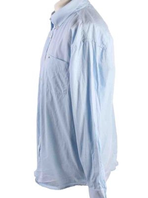 Vintage Mens Tommy Hilfiger Cotton Long Sleeve Shirts XL Blue SH3916-115204