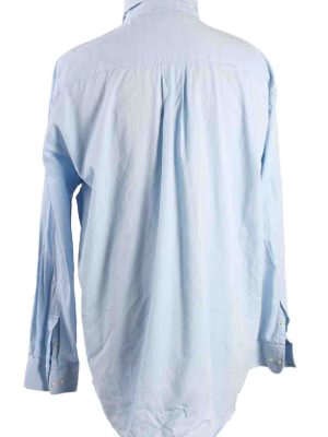 Vintage Mens Tommy Hilfiger Cotton Long Sleeve Shirts XL Blue SH3916-115205